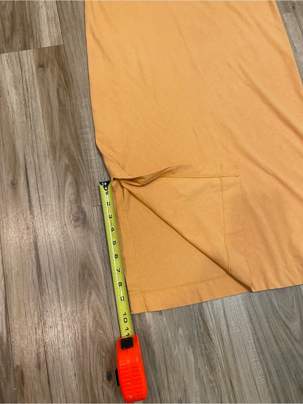 EVERLANE THE WEEKEND 100% COTTON TANK DRESS MIDI CHEST POCKET SIENNA TURMERIC XS - Picture 6 of 9